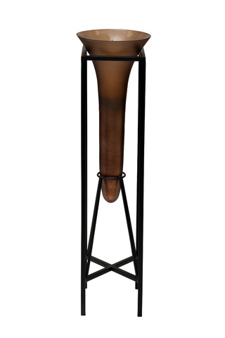 Подставка под цветы 81см Garda Decor стеклянная на металлическом основании