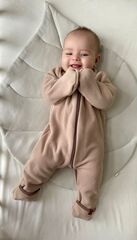 Комбинезон из флиса "Cute" (теплый беж)