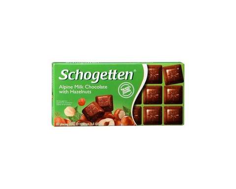 Шоколад Schogetten альпийский молочный с фундуком