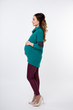 Джемпер для беременных 03808 зеленый