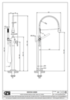 Gessi Goccia 33029#147 Смеситель для ванны напольный, внешняя часть, Chrome Brushed