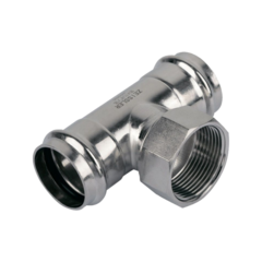 Пресс-тройник из нержавеющей стали с внутренней резьбой 42mm*1/2 TIM ZTI.532.420442