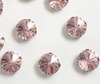Стразы пришивные стекло в оправе, d 12 мм, светло-розовый