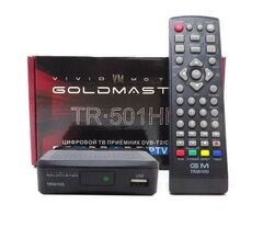 ТВ ресивер TR-501HD GOLDMASTER, тюнер цифровой GOLD MASTER HD TV, эфирная приставка для телевизора (DVB-T2/DVB-C/IPTV)