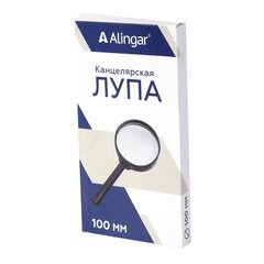 
          Лупа Alingar, 100 мм, 3-х кратное увеличение, пластиковый корпус, картонная упаковка