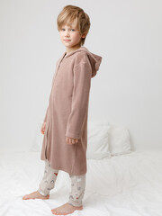 халат  для мальчика  К 5801/холодный какао(мишка)