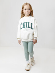 брюки  для девочки  КР 400085/голубой прибой к635