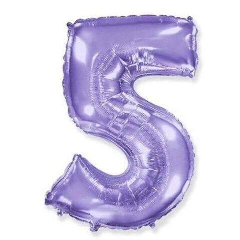 Цифра "5" Сирень