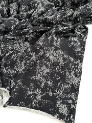 Трикотаж жаккардовый, футер 3-х ниточный, Графит