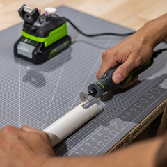 Гравер Greenworks G24RT 24V с базой и оснасткой (52 шт) аккумуляторный, без АКБ и ЗУ