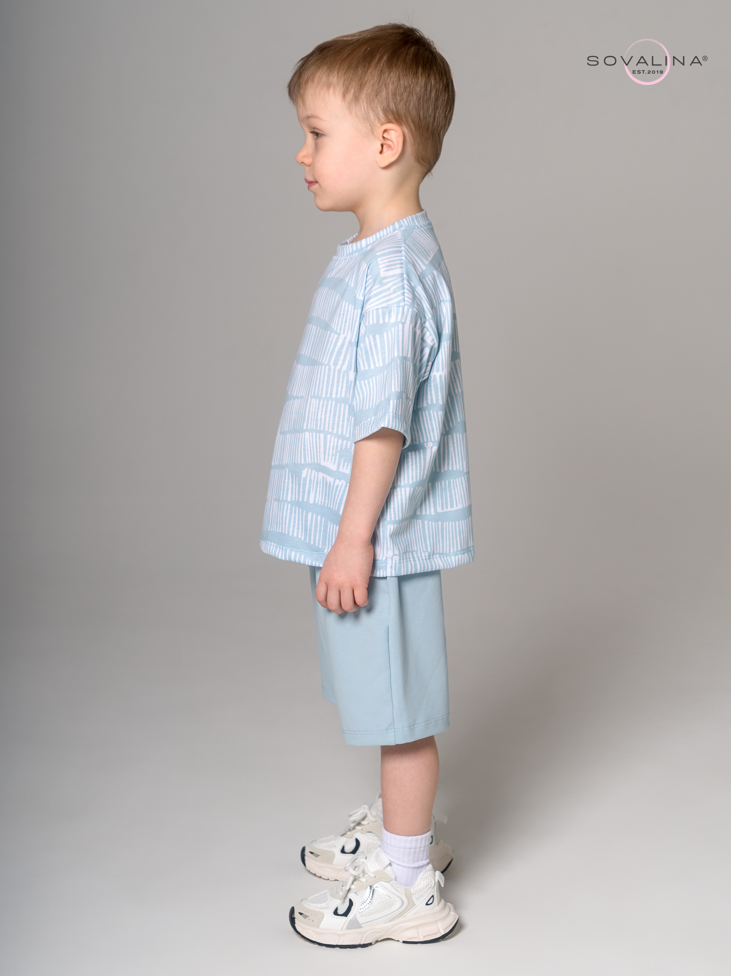 Костюм Light men белые волны-бирюза MAX