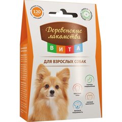 Деревенские лакомства Вита витамины для взрослых собак 120таб 60г