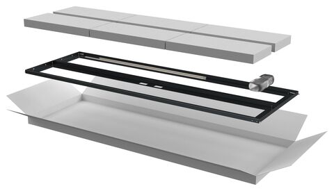 ITK Дверь перфор. двустворч. для шкафа LINEA N 33U 600мм чер