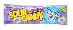 Кислые леденцы Ujane sour candies со вкусом голубики