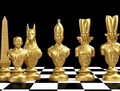 Силиконовый молд Шахматная фигура № 2 Король Египет (средняя )