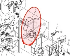 Лифт-мотор автолотка Konica Minolta Bizhub 501, C 203 (Motor)