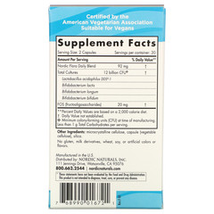 Nordic Naturals, Nordic Flora Probiotic Daily, 12 Billion CFU, 60 Capsules