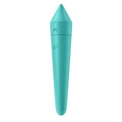 Бирюзовый мини-вибратор Ultra Power Bullet 8 - 