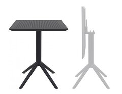 Стол пластиковый складной Siesta Contract Sky Folding Table 60, черный