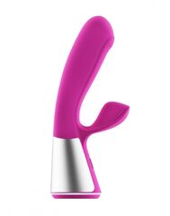 Розовый интерактивный вибратор Kiiroo Ohmibod Fuse - 18 см. - 