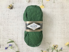 Пряжа ALIZE "Lana Gold Classic". 118 зеленая трава
