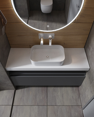 Boheme 897-120-A glossy Ящик под столешницу 120см АНТРАЦИТ глянец VALLESSI UNO-S фото