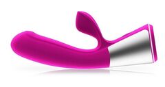 Розовый интерактивный вибратор Kiiroo Ohmibod Fuse - 18 см. - 