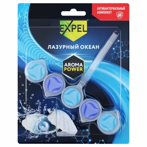 Средство чист д/унитаза EXPEL Aroma Power Лазурный океан Upeco РОССИЯ