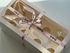 Упаковка для 8 капкейков с окном. 33х16х11 см