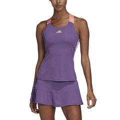 Топ теннисныйAdidas Women Y-Tank Heat Ready - tech purple/shock yellow