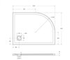 BelBagno TRAY-MR-UNO-RH-120/90-550-35-W-R-CR Поддон из искусственного мрамора в комплекте с сифоном с декоративной накладкой (хром)