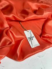 Однотонная подкладочная вискоза (100%вискоза, Жареный персик, 138, 80 гр/м2)