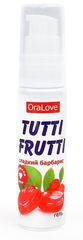 Гель-смазка Tutti-frutti со вкусом барбариса - 30 гр. - 