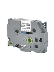 Кассета с лентой S'OK by Sakura Printing TZES141 для Brother,  черный на прозрачном, 18мм, 8м , наклейка