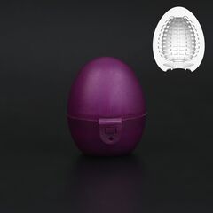 Мастурбатор-яйцо EGG в фиолетовом футляре для хранения - 