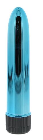 Голубой гладкий вибромассажёр KRYPTON STIX 5 MASSAGER M/S BLUE - 12,7 см. - NMC Krypton Stix 110486