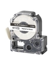 Кассета с лентой S'OK by Sakura Printing BLK5WBA11 для Epson , черный на белом, φ11мм, 2.5м