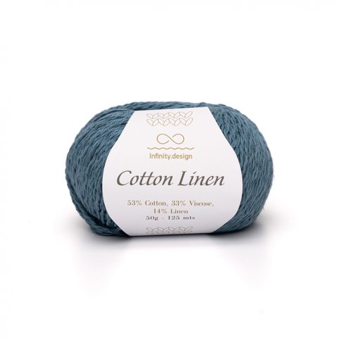 Пряжа Infinity Cotton Linen 6554 петроль