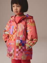 Дождевик с хлопковой подкладкой для девочки Next E25-121, Красный