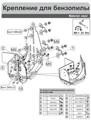 Крепление для бензопилы STORM MP 0090