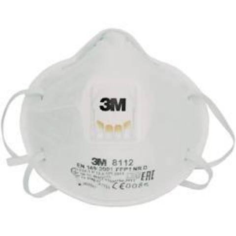3M™ 8112 Противоаэрозольная Фильтрующая Полумаска FFP1 NR D, с клапаном выдоха