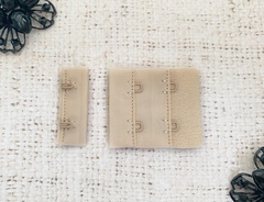 Застежка с крючками для бюстгальтера р. 3,7*4,3 см, бежевый