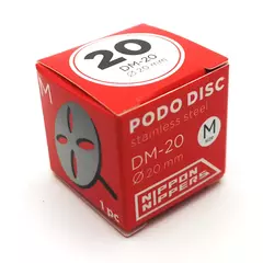 PODO-диск металлический, диаметр 20 мм, длина ножки 3 см. Nippon Nippers DM-20