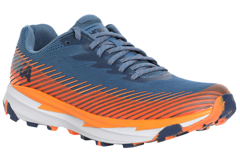 Премиальные кроссовки внедорожники Hoka Torrent 2 M серо-оранжевые мужские (Распродажа)