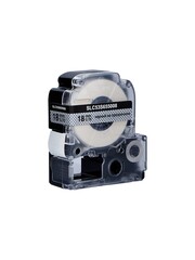 Кассета с лентой S'OK by Sakura Printing C53S655008 (LK-5TBN) для Epson  LW400, LW700, LW600P, LW1000P, K400, Z700, Z800, черный на прозрачном, 18мм, 8м, прозрачная
