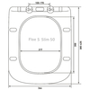 Berges 43347 Комплект : инсталляция АТОМ Line кнопка матовый хром, унитаз FLOE S Rimless 51 см, сиденье тонкое дюропласт, микролифт, быстросъем