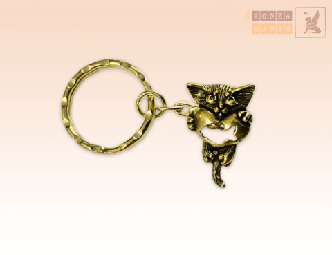 брелок Котик - Жадина