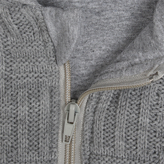 Спальный мешок вязанный, состав: пряжа 100% акрил, внутри тонкий слой синтепона, на подкладке из 100 (бежевый (рост: 62 см))