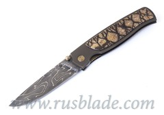 Cheburkov Custom Strizh Small Damascus Coral 