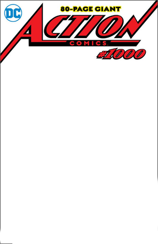 Action Comics Vol 2 #1000 (Blank Cover)